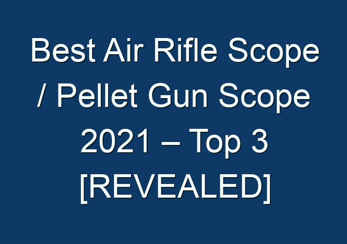 Best Air Rifle Scope / Pellet Gun Scope 2021 Top 3 [REVEALED